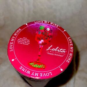 Lolita love my wine glass Happy Holidays 🎄15oz. Never used.